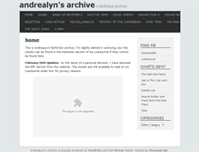 Tablet Screenshot of andrealyn.fandomish.net